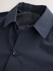 Navy Showerproof Trench Coat - Image 7 of 11
