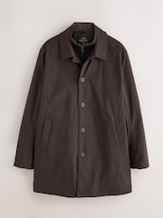 Brown Shower Resistant Padded Funnel Neck Coat - Image 1 of 5