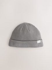 Grau - Gestrickte Beanie-Babymütze - Bild 3 von 5