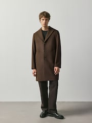 Brown N. Premium Epsom Overcoat with Wool - Image 2 of 12