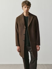 Brown N. Premium Epsom Overcoat with Wool - Image 3 of 12