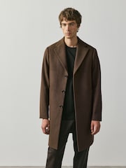 Brown N. Premium Epsom Overcoat with Wool - Image 4 of 12