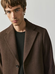 Brown N. Premium Epsom Overcoat with Wool - Image 6 of 12