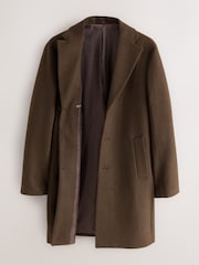 Brown N. Premium Epsom Overcoat with Wool - Image 9 of 12