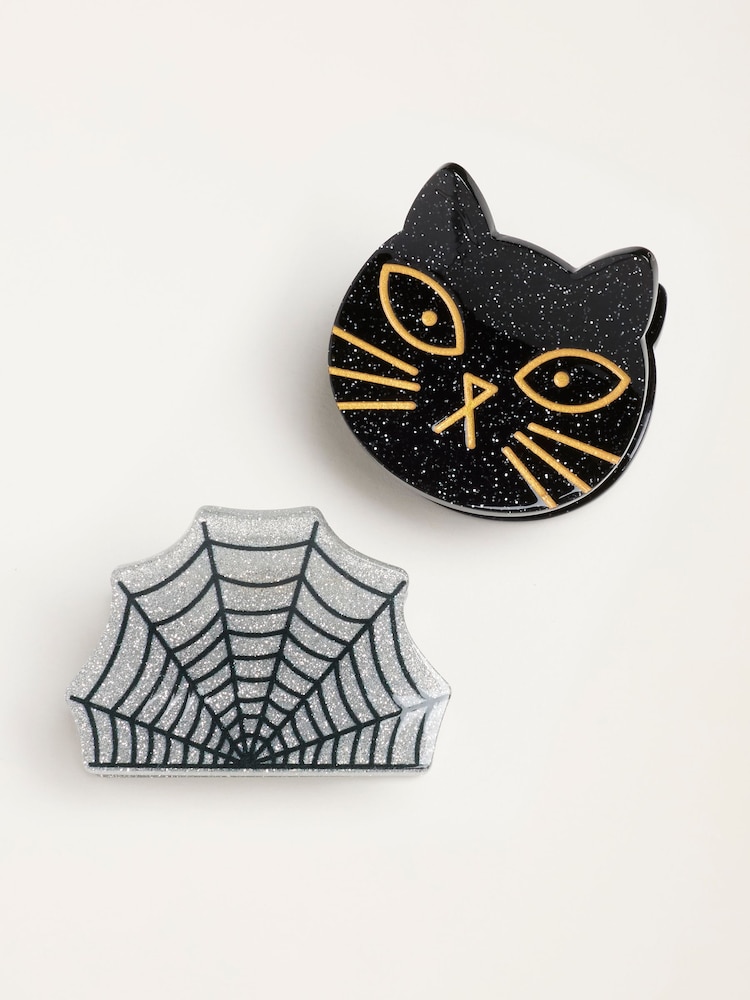 FatFace Multi 2 Pack Halloween Claw Clips - Image 1 of 2 FatFace Multi 2 Pack Halloween Claw Clips - Image 1 of 2