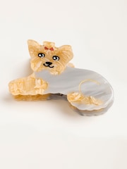 FatFace Grey Dog Claw Clip - Image 1 of 2