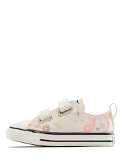 Converse White Chuck Taylor All Star 2V Paisley Pop Low Trainers - Image 2 of 2