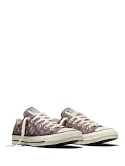 Converse Purple Chuck Taylor All Star Paisley Pop Trainers - Image 2 of 5