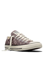 Converse Purple Chuck Taylor All Star Paisley Pop Trainers - Image 4 of 5