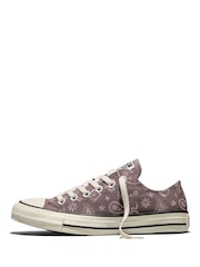 Converse Purple Chuck Taylor All Star Paisley Pop Trainers - Image 5 of 5