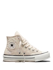 Converse Natural Chuck Taylor All Star Eva Lift Paisley Trainers - Image 1 of 4