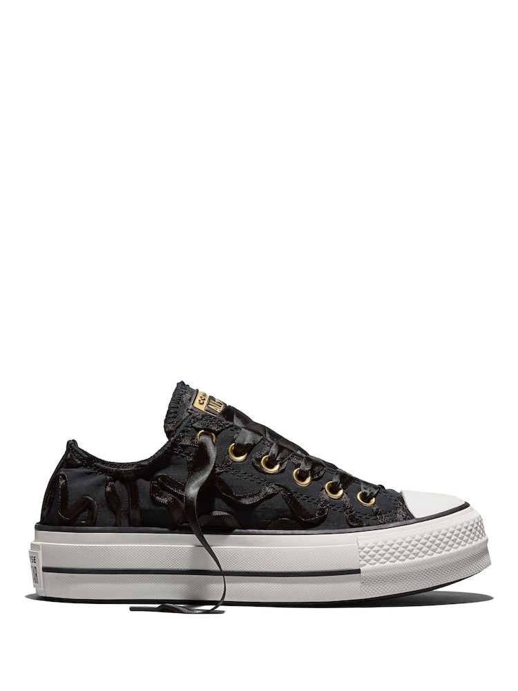 Converse Chuck Taylor All Star Lift Ribbon Low Trainers - Imagem 1 de 6