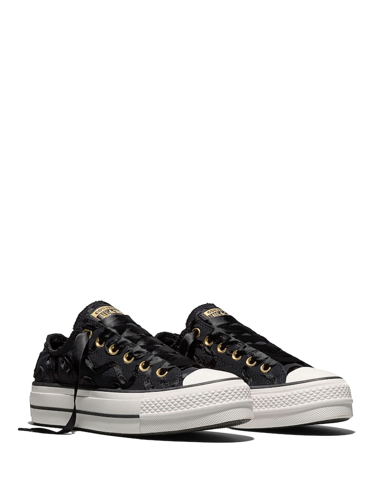 Converse Chuck Taylor All Star Lift Ribbon Low Trainers - Imagem 6 de 6