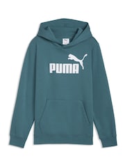 Puma Green ESS No.1 Logo Fleece Hoodie - Image 4 of 5
