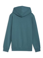Puma Green ESS No.1 Logo Fleece Hoodie - Image 5 of 5