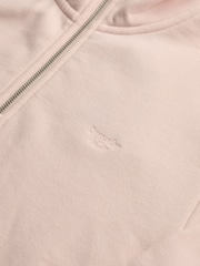 Superdry Pink Signature Emb Half Zip Sweat Top - Image 2 of 3