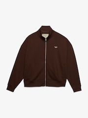 Superdry Brown Signature Embroided Oversized Sweat Top - Image 6 of 7