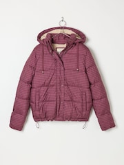 FatFace Carly Purple Short Puffer Jacket - Image 7 of 7