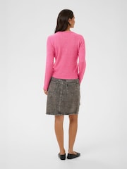 Kaffe Pink Lenia Long Sleeve Jumper - Image 2 of 5
