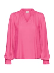 Kaffe Pink KAelly Long Sleeve Blouse - Image 5 of 6