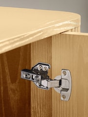 Julian Bowen Light Oak Louis Fluted TV Unit - Image 4 of 7