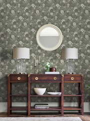 Laura Ashley Antique Green Bradenbury Trail A4 Wallpaper Sample - Image 1 of 4