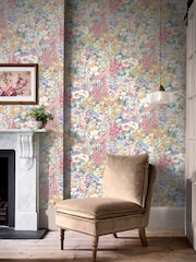 Laura Ashley Multi Everingham Meadow A4 Wallpaper Sample - Image 1 of 4