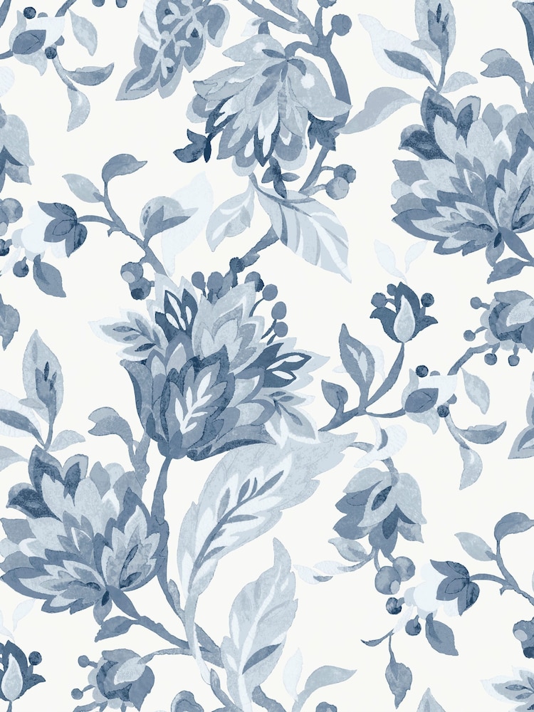 Laura Ashley Dark Seaspray Adwick Trail A4 Wallpaper Sample - Image 2 of 4 Laura Ashley Dark Seaspray Adwick Trail A4 Wallpaper Sample - Image 2 of 4