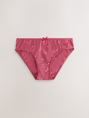 Red/Navy Polka Dot Bikini Briefs 5 Pack (5-16yrs) - Image 4 of 9
