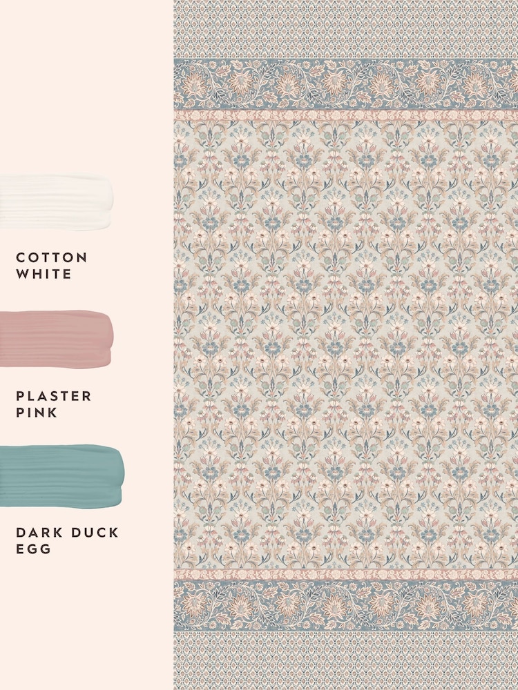 Laura Ashley MultiPlaster Pink Semington A4 Mural Sample - Image 4 of 4