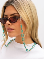 Mood Mint Green Resin Sunglasses Chain - صورة 2 من 3