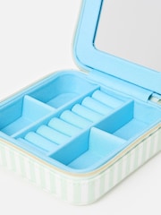 Oliver Bonas Orange and Green Bow Large Square Jewellery Box - Image 3 of 5