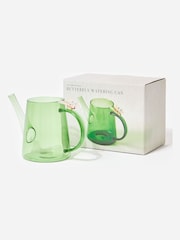 Oliver Bonas Green Butterfly Glass Watering Can - Image 3 of 5