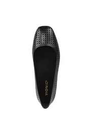 Vionic Black Orinda Perforated Regular Fit Arch Support Ballet Flats - Image 6 of 7