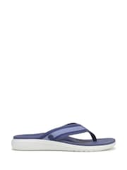 Blau - Vionic Indigo Normale Passform Zehensteg-Sandalen mit Fußgewölbestütze - Bild 1 von 7