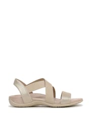 Vionic Gold Raina Regular Fit Arch Support Strappy Sandals - Image 1 of 7