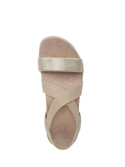 Vionic Gold Raina Regular Fit Arch Support Strappy Sandals - Image 6 of 7