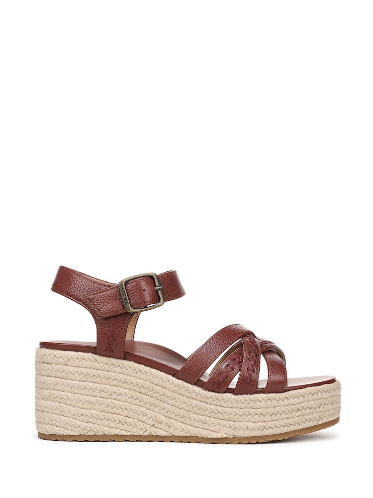 Vionic Brown Dana Regular Fit Arch Support Espadrilles - Image 1 of 7