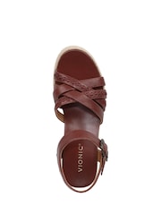 Vionic Brown Dana Regular Fit Arch Support Espadrilles - Image 6 of 7