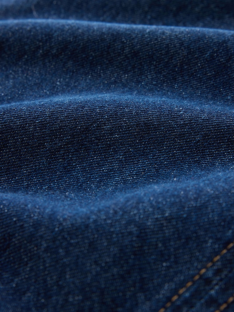 Dark Blue Pinafore Denim Mini Dress - Image 8 of 8 Dark Blue Pinafore Denim Mini Dress - Image 8 of 8
