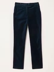 FatFace Teal Blue Mabel Velvet Tailored Trousers - Image 7 of 7