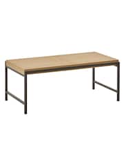 Julian Bowen Oak Effect Reuben Tray Coffee Table - Image 4 of 7