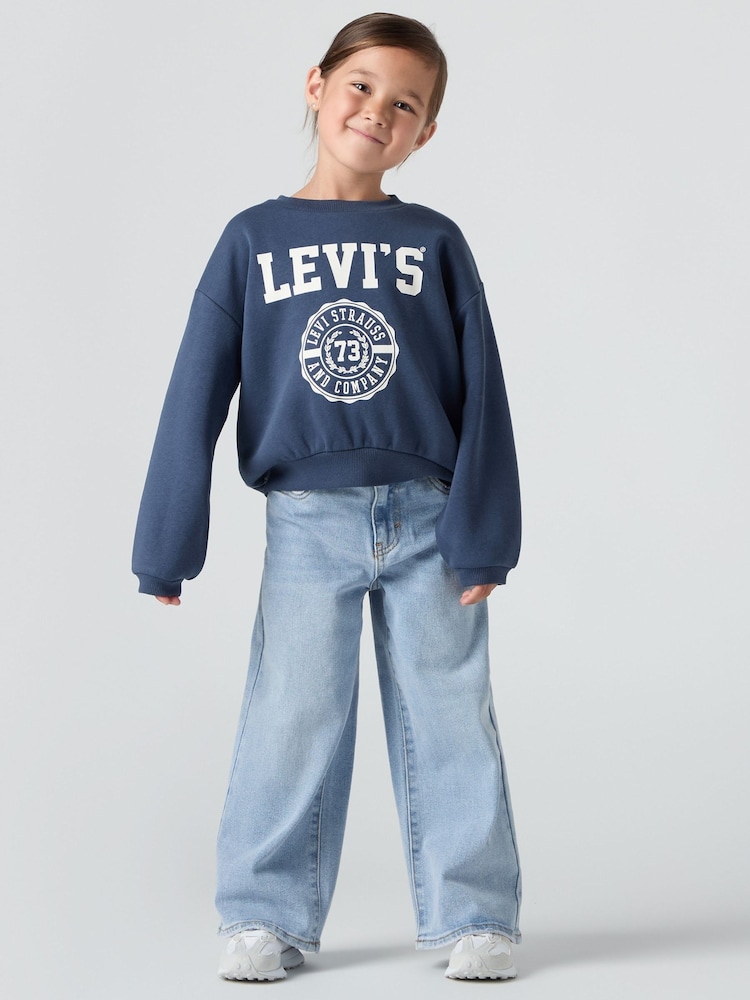 Levi's Blue High Rise Baggy Jeans - Image 1 of 10