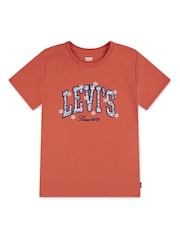 Levi's Orange Chambray Applique T-Shirt - Image 1 of 4