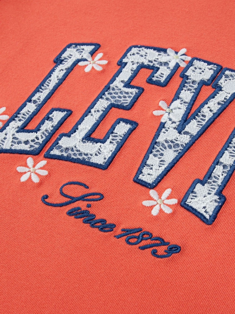 Levi's Orange Chambray Applique T-Shirt - Image 4 of 4 Levi's Orange Chambray Applique T-Shirt - Image 4 of 4