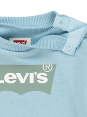 Levi's French-Terry-Sweatshirt mit Batwing-Logo und Rundhalsausschnitt - Bild 3 von 4