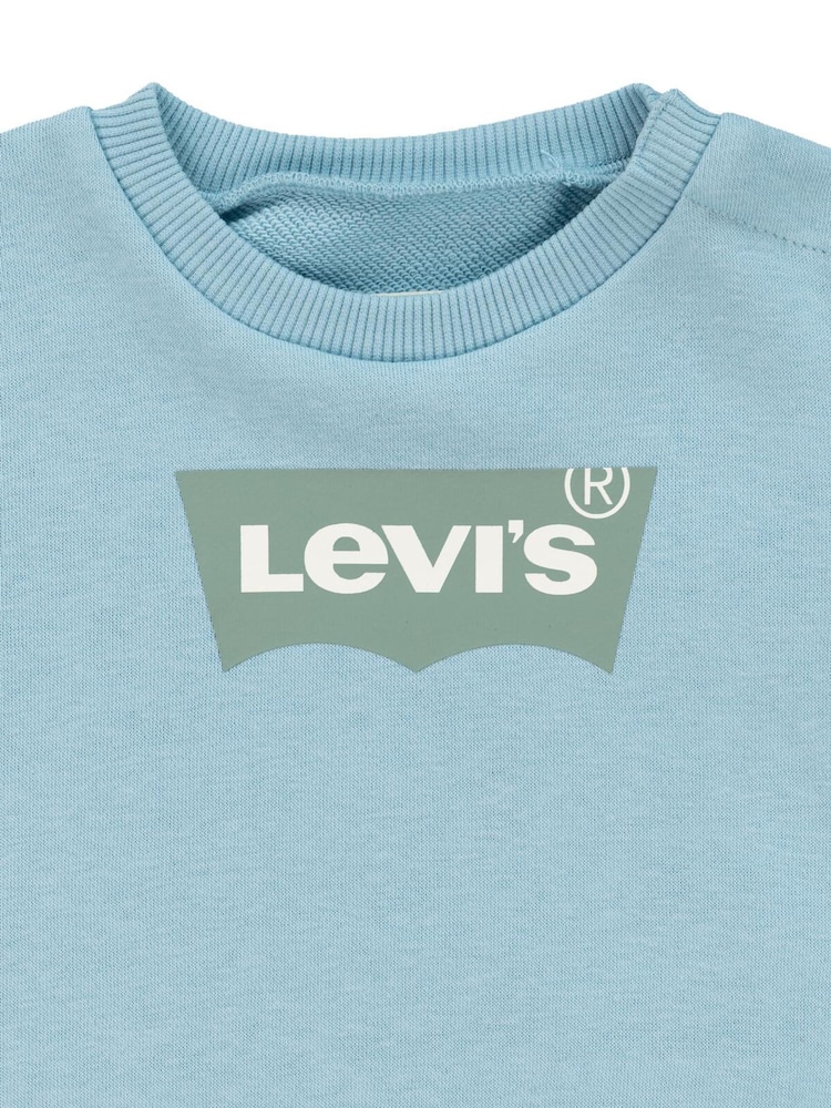 Levi's French-Terry-Sweatshirt mit Batwing-Logo und Rundhalsausschnitt - Bild 4 von 4