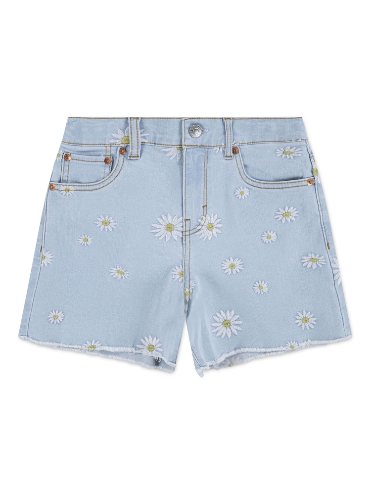 Levi's Blue A-Line Denim Shorts - Image 1 of 3