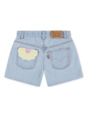 Levi's Denim Blue A-Line Denim Shorts - Image 2 of 5