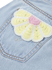 Levi's Denim Blue A-Line Denim Shorts - Image 3 of 5